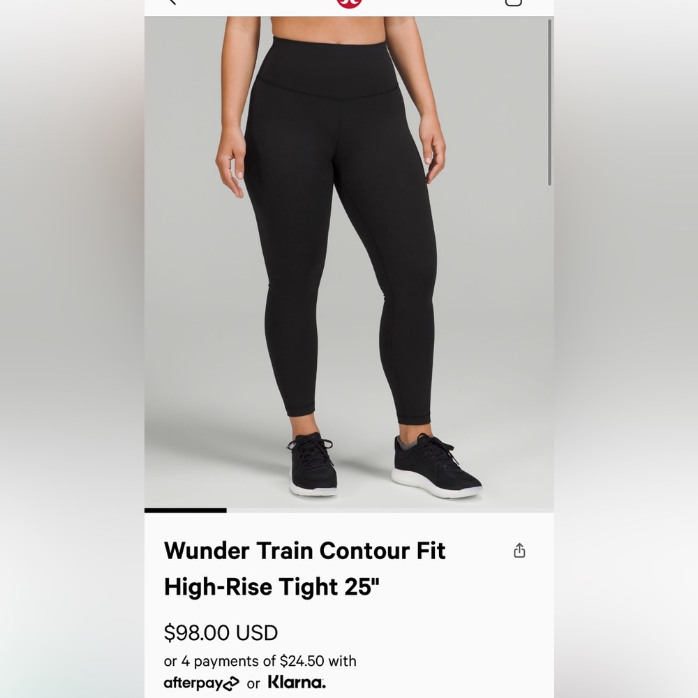 BNWT lululemon wunder train contour fit